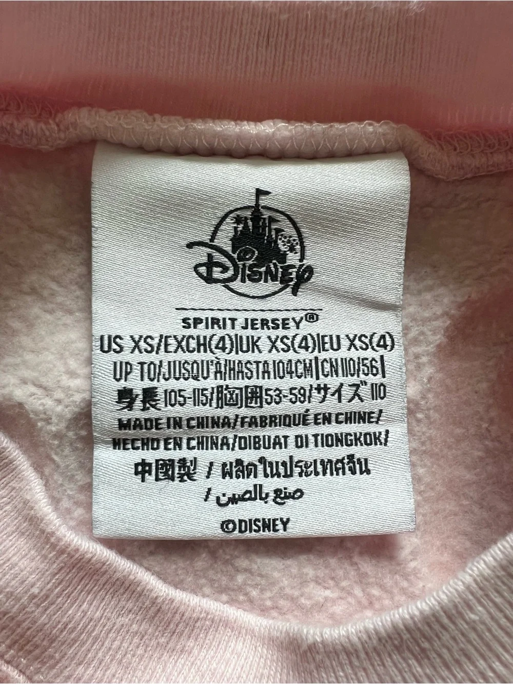 Disney World Girls Spirit Jersey Rainbow Sherpa Castle Pullover